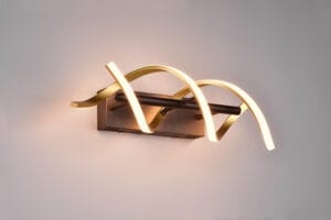 Applique LED noir et doré