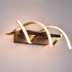 Applique LED noir et doré