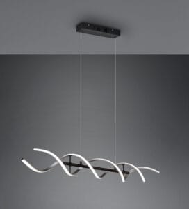Suspension LED noir et argenté