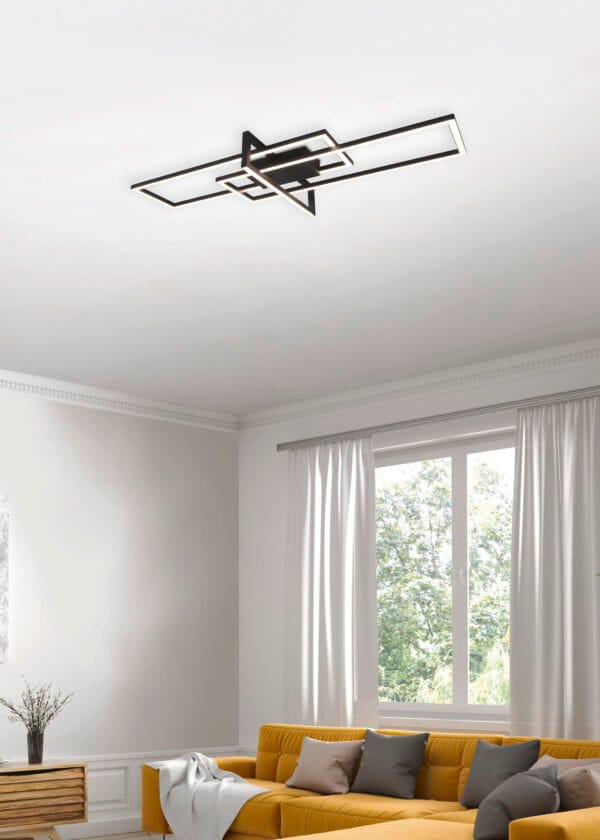 Plafonnier LED noir – Image 2