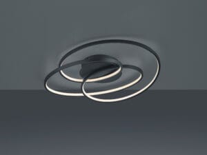 Plafonnier LED noir