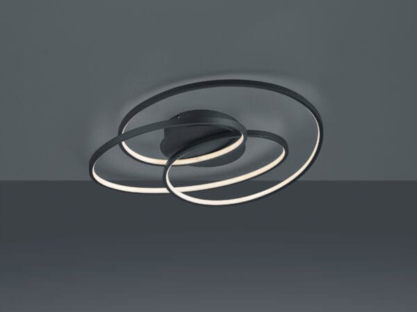 Plafonnier LED noir