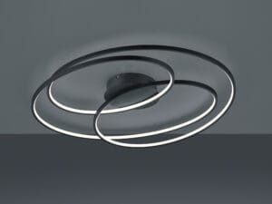 Plafonnier LED noir