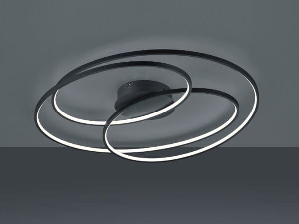 Plafonnier LED noir