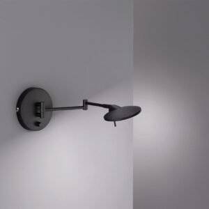 Applique liseuse LED articulée métal noir