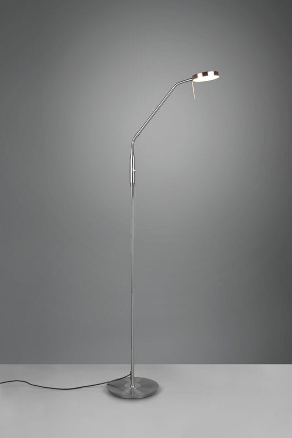 Liseuse LED métal nickel mat
