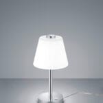 Lampe à poser LED métal chrome