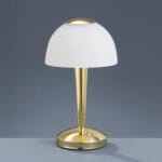Lampe à poser LED métal doré