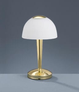 Lampe à poser LED métal doré