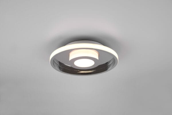 Plafonnier de salle de bain LED métal chrome