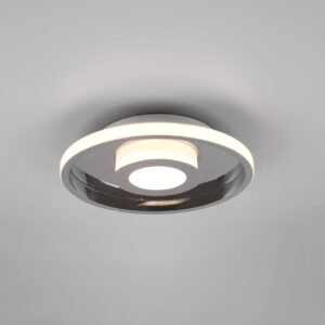 Plafonnier de salle de bain LED métal chrome