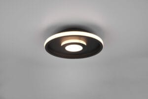 Plafonnier de salle de bain LED métal noir