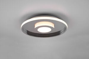 Plafonnier de salle de bain LED métal chrome