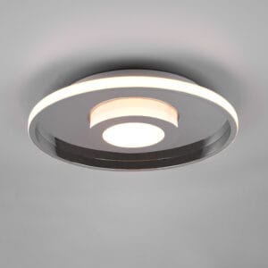 Plafonnier de salle de bain LED métal chrome
