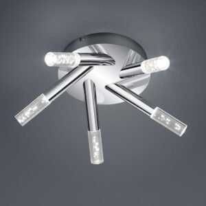 Plafonnier de salle de bain LED métal chrome