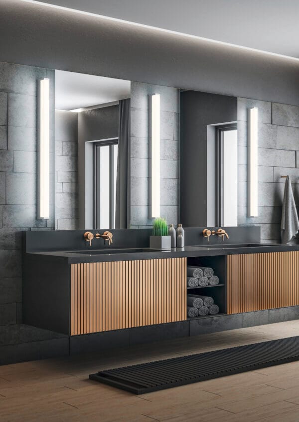 Applique de salle de bain LED métal chrome – Image 2