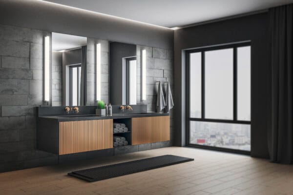 Applique de salle de bain LED métal chrome – Image 2