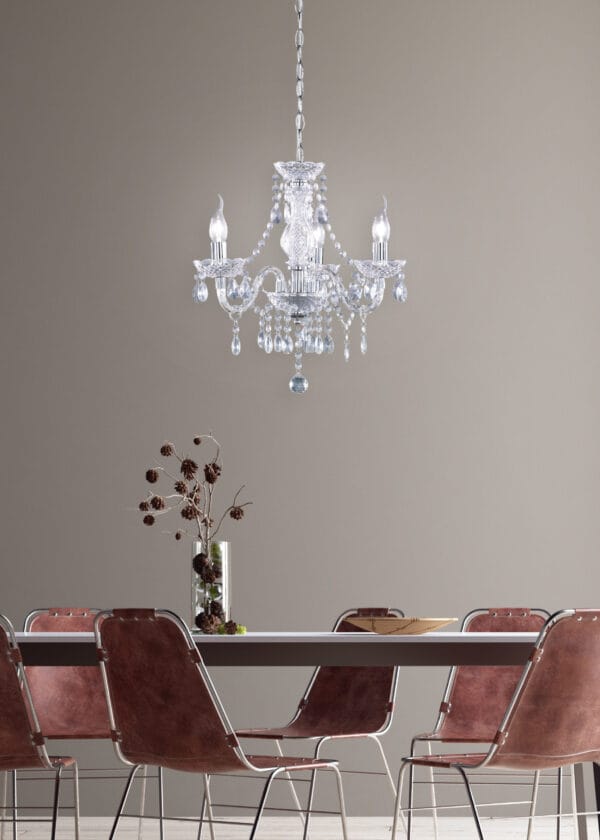 Lustre à pampilles en plastique transparent – Image 2