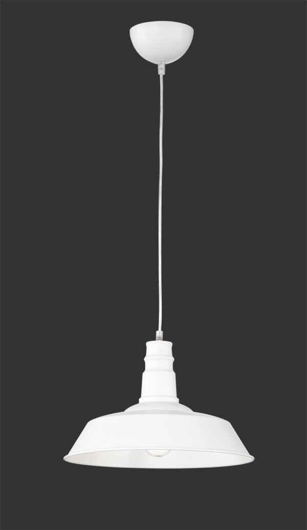 Suspension en métal blanc