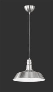 Suspension en métal nickel mat