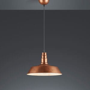 Suspension en métal cuivre patiné