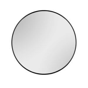 Miroir rond métal noir D70 cm