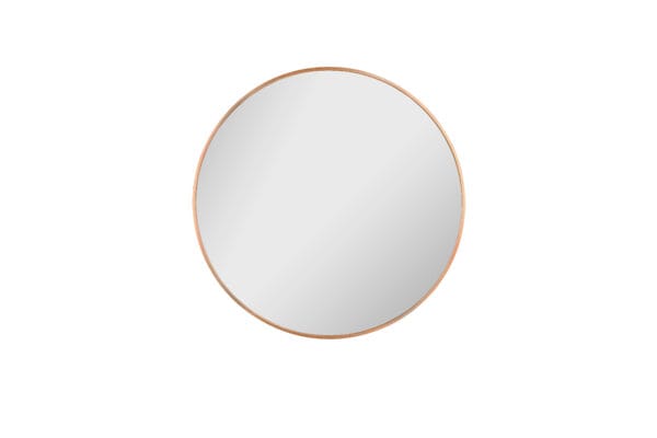 Miroir rond métal doré D70 cm