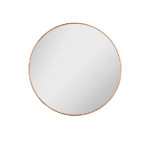 Miroir rond métal doré D70 cm