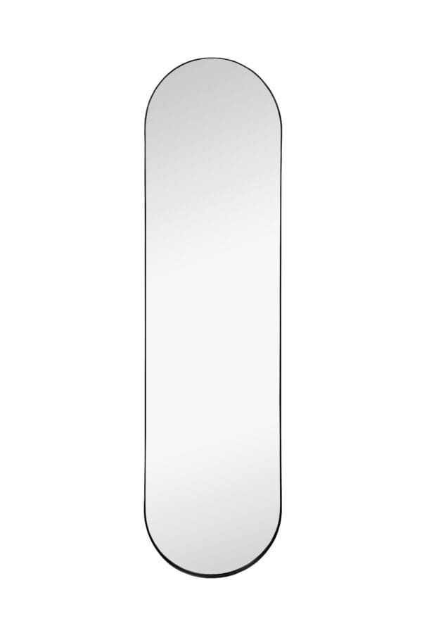 Miroir en pied métal noir 150x40 cm
