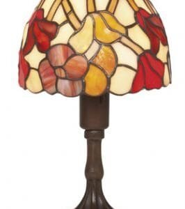Petite lampe TIFFANY au décor floral
