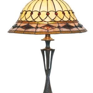 Lampe TIFFANY au décor art-déco