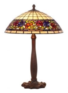 Lampe TIFFANY au décor floral