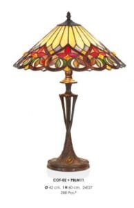 Lampe TIFFANY au décor art-déco