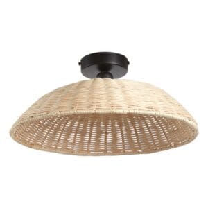 Plafonnier en rotin naturel
