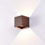 Applique LED métal rouille intérieur/extérieur
