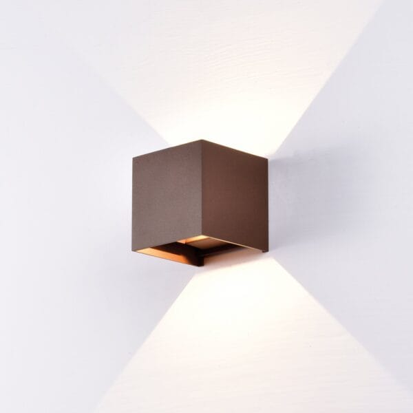 Applique LED métal rouille intérieur/extérieur