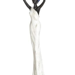Statue résine africaine Ht 48.5 cm