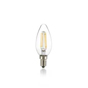 Amp LED FL CL E14 4W 470lm 3000K