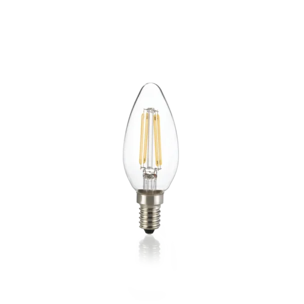 Amp LED FL CL E14 4W 470lm 3000K