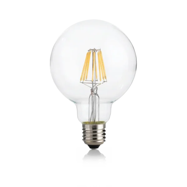 Amp LED GL D95 CL E27 8W 1100lm 3000K