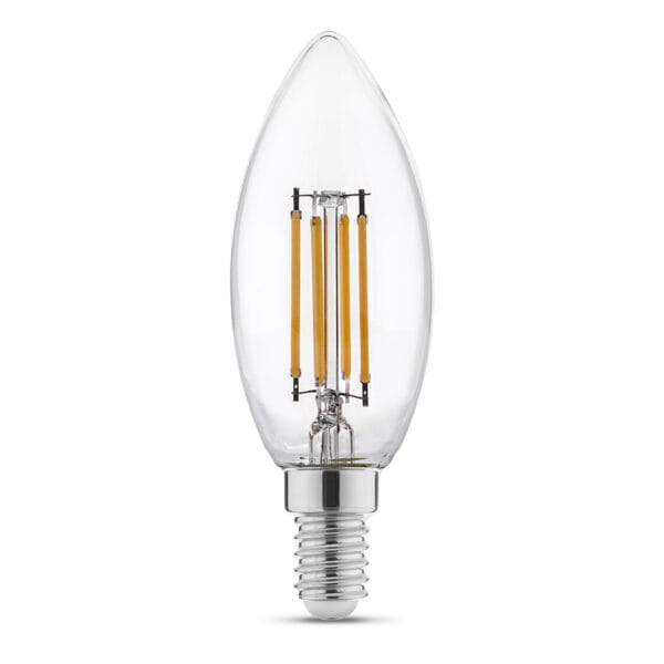 Amp LED FL CL E14 6W 806lm 2700K DIM