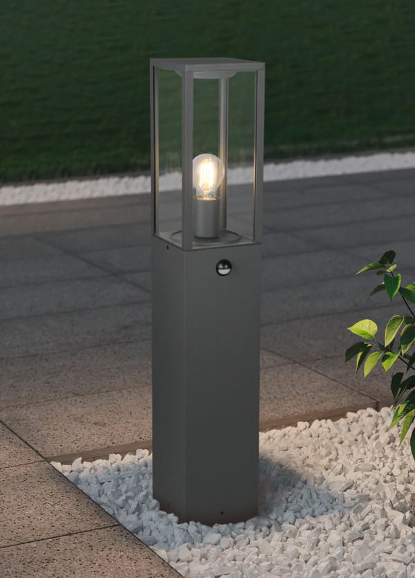 Borne extérieure à détection anthracite verre clair – Image 2