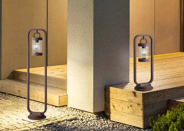 Borne extérieure rouille diffuseur clair – Image 2