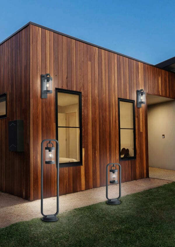 Borne extérieure anthracite diffuseur clair – Image 2