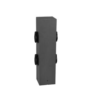 Bornes 4 prises extérieure anthracite