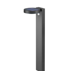 Borne solaire extérieure LED à détection anthracite