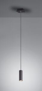 Suspension 1 lumière GU10 métal noir