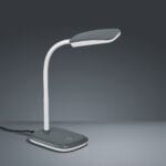 Lampe de bureau LED grise