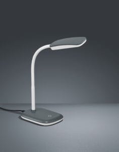 Lampe de bureau LED grise