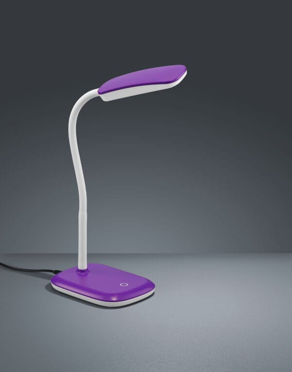 Lampe de bureau LED violette